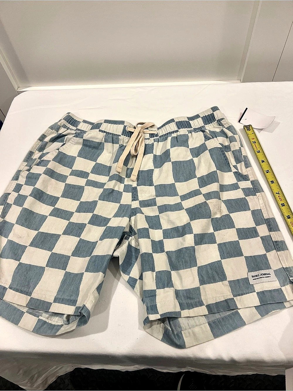 Banks Journal Spacey Elastic Walkshort Blue & White Medium
